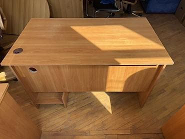 Раскройные столы: Письменный/офисный стол из ЛДСП в цвете «бук». - Просторная — 5