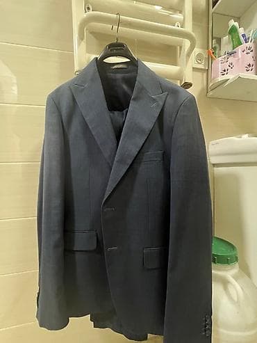 Костюмы: Мужской костюм, 2XL, Новый, цвет - Синий, Бесплатная доставка — 3