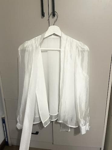 Жеке буюмдар: Стильный комплект в белом цвете: сумка через плечо и полупрозрачная — 2