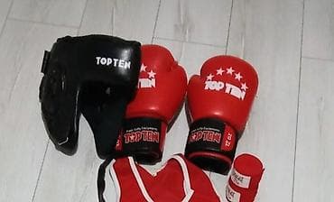 top ten: Комплект для бокса TOP TEN (красный) Состав набора: - Перчатки — 1