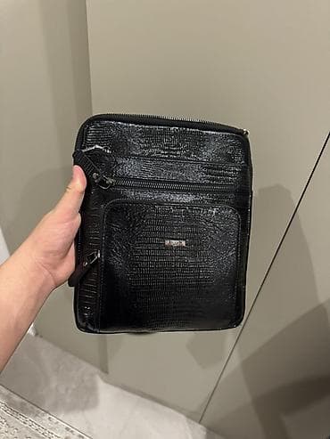 Барсетка, Butun, Материал: Натуральная кожа, Регулируемый ремень, Новый