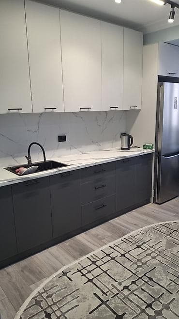 Батирлер: 2 бөлмө, Менчик ээси, Чогуу жашоосу жок, Жарым -жартылай эмереги бар — 6