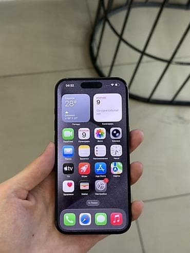 iphone qq: IPhone 15 Pro, Б/у, 256 ГБ, Black Titanium, Защитное стекло, Чехол, В рассрочку, 87 % — 2