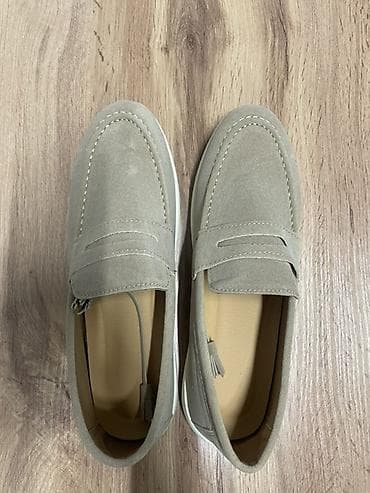 обувь лолита: Мужские лоферы (пенни-лоферы) из светло-бежевой замши Заказывал себе — 3