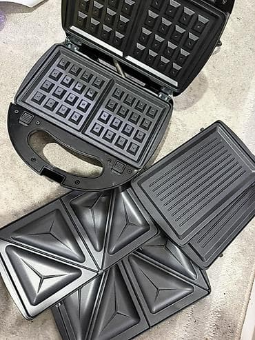 шаурма тостер: Мультисэндвичница/гри́ль DSP с комплектом сменных панелей Состояние — 2