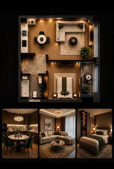 23: 2 комнаты, 57 м² — 4