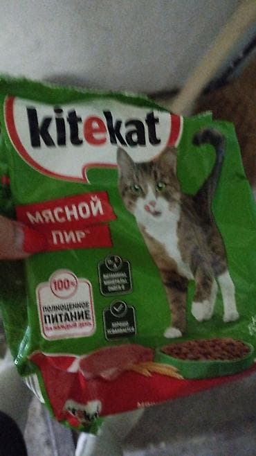 феликс оригинал: Сухой корм для кошек Kitekat «Мясной пир». - Формат: сухие хрустящие — 1