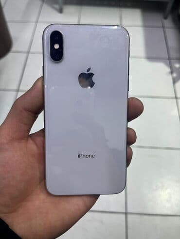 IPhone Xs, Б/у, 64 ГБ, Белый, Зарядное устройство, 77 %
