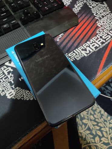 телефон j2: Samsung Galaxy J6 Plus, Б/у, цвет - Черный — 2