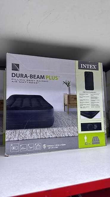 Матрасы: Надувная односпальная кровать с встроенным насосом Фирма - Intex - — 5