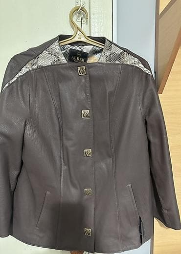 amber elixir: Кожаная куртка, Классическая модель, Натуральная кожа, Приталенная модель, XL — 1