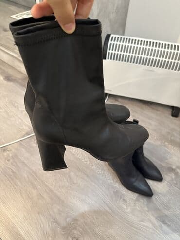 обувь для дома: Батинкелер, 39, Bershka, Колдонулган, түсү - Кара, Өзү алып кетүү, Акылуу жеткирүү — 3