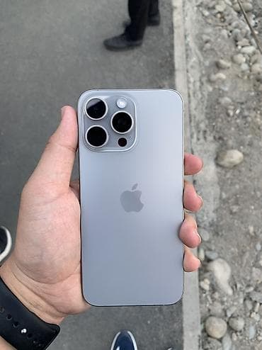 iphone 10r: IPhone 15 Pro Max, Б/у, 256 ГБ, Natural Titanium, Коробка, 85 % — 4
