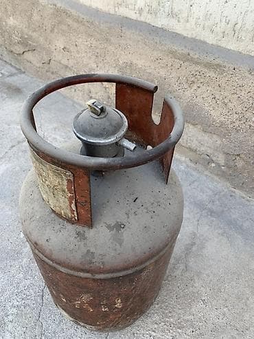 редуктор для газ: Газовый баллон металлический, переносной. - Материал: сталь, с — 2