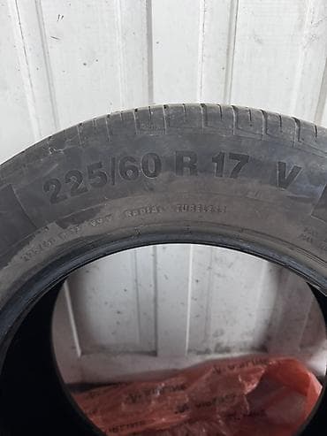 Шиналар 225 / 60 / R 17, Жай, Колдонулган, Комплект, Жеңил унаалар, Continental — 1