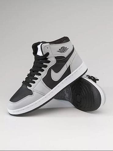 парные вещи: Кроссовки высокие, черно‑серые - Дизайн: классическая баскетбольная — 4