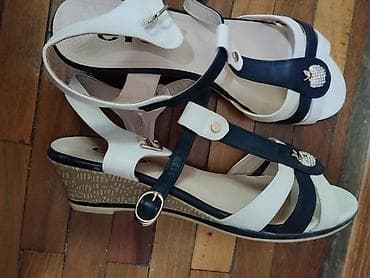 обувь на танкетке: Женские сандалии на невысокой танкетке.Натуральная кожа 100% — 3