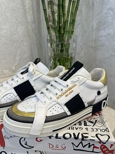 pull beer: Кроссовки, 38.5, 39, Dolce & Gabbana, Новый, цвет - Белый, Самовывоз — 1