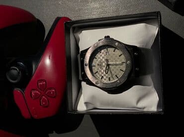 цифровые часы наручные: Часы в стиле Hublot (две модели) - Корпус: массивный круглой формы с — 1