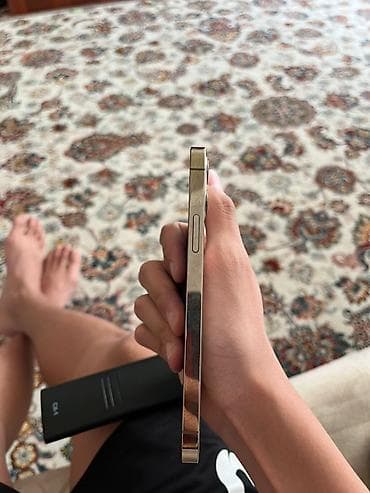 13 mini: IPhone 12 Pro, Б/у, 256 ГБ, Золотой, Зарядное устройство, Чехол, Кабель, 74 % — 3