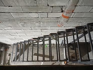 Оңдоп-түзөө жана курулуш: Темир тепкич Жеке менчик үй үчүн, Акысыз ченөө, Тепкичтин формасы: П-формадагы — 2