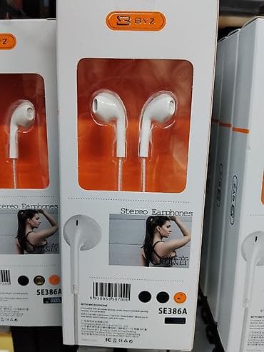 samsung buds: Проводные стерео-наушники BYZ SE386A - Форм-фактор: вкладыши — 1