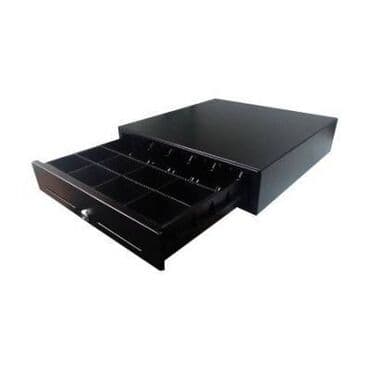 кассовое оборудование для магазина: Ящик денежный форт 5k (черный) 3-х позиционный замок (атол) — 1