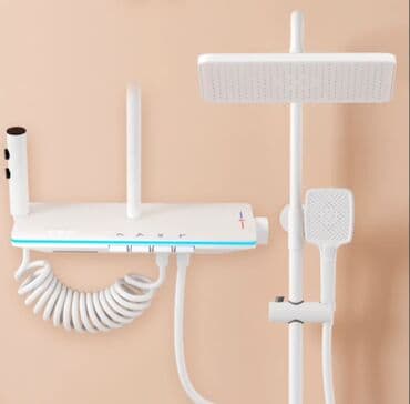 умывальник на: Душевая система с цифровым дисплеем, подсветкой и термостатом, премиум — 5