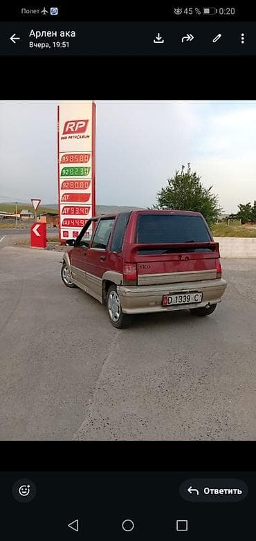 авто ровер: Daewoo Tico: 1995 г., 0.8 л, Механика, Бензин, Хэтчбэк — 4