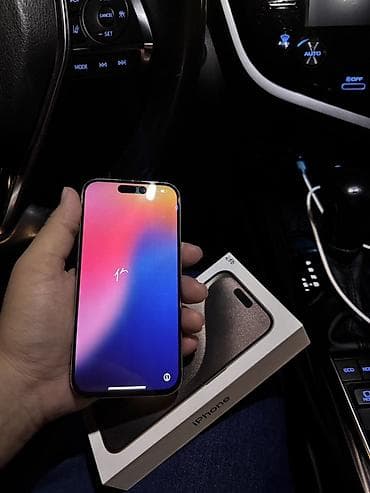 iphone x pro: IPhone 15 Pro, Б/у, 256 ГБ, Natural Titanium, Коробка, 89 % — 6