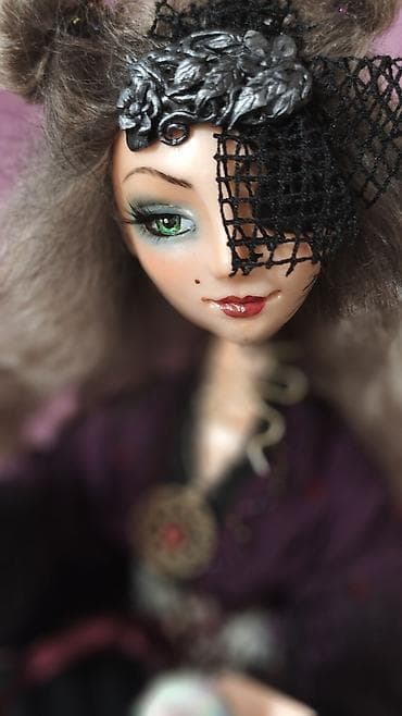 сколько стоит кукла лабубу: Авторская интерьерная кукла - "Власта - одноглазая ведьма" (handmade) — 3