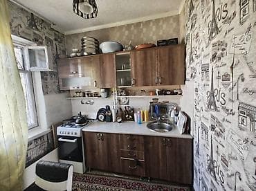 можно обмен: 2 комнаты, 46 м², Аламедин-1 мкр 105 серия, 5 этаж, Свежий ремонт — 1