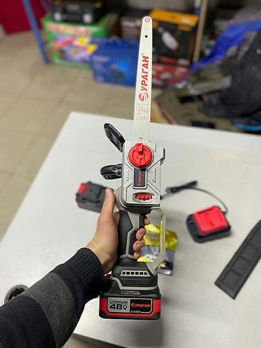 Цепная электропила Новый, Аккумуляторная, Ураган