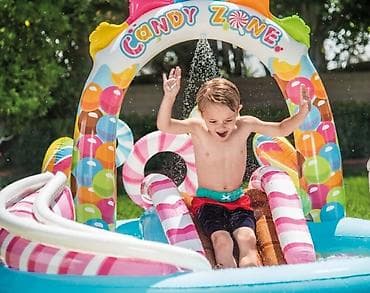 Спорт жана эс алуу: Описание Детский надувной бассейн с горкой Intex 57149 Candy Zone   — 5