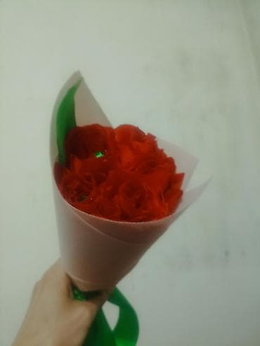 цветочные горшки: Мини-букет из декоративных цветов - Композиция: компактный букет из — 1