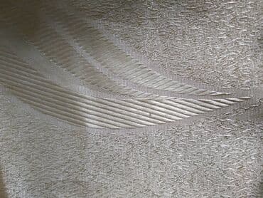 кухонный шторы: 1.Шторы коричневые в ромбик, с тесьмой для крючков 1.35 * 3 м (3 шт) — 6