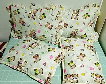 костюмы для детей: Набор декоративных подушек с детским рисунком - Комплект из 4 подушек — 1