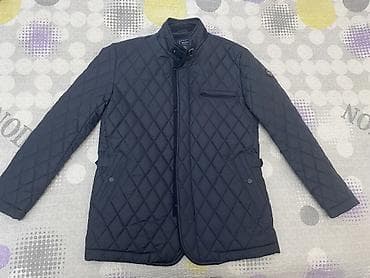 шапка шарф с ушками бишкек: Стёганая мужская куртка INTO, размер M. - Цвет: тёмно-синий (navy) - — 2