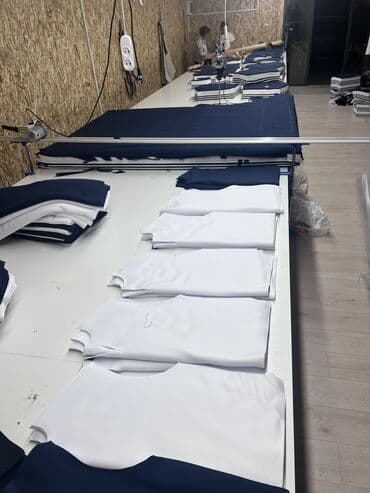 столы ком: Закройный стол, Б/у, цвет - Белый — 4