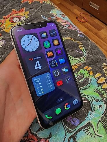 iphone es: IPhone Xr, Б/у, 128 ГБ, Белый, 66 % — 2