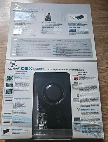 Техника и электроника: Продаётся б/у звуковая карта ASUS "Xonar D2X" 7.1 PCI-Ex1. Полный — 2