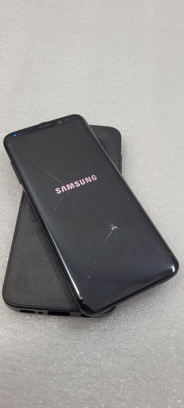 новые телефоны самсунг: Samsung Galaxy S8, Б/у, 64 ГБ, цвет - Черный, 2 SIM — 2