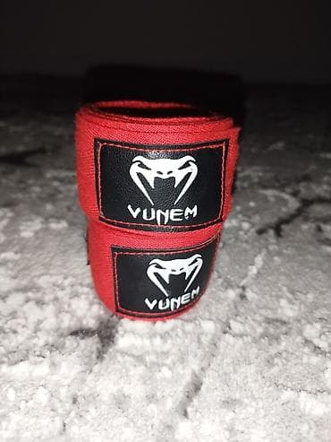 Боксерские бинты VUNEM — пара красных эластичных бинтов для фиксации