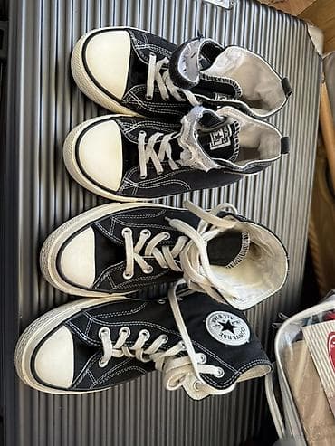 Мужские кроссовки, 38, Converse, Б/у, цвет - Черный