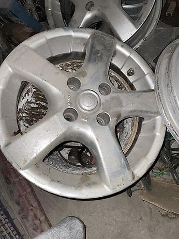 9 5j: Литые Диски R 15 Toyota, Комплект, отверстий - 5, Б/у — 2