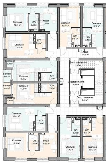 Недвижимость: 2 комнаты, 23 м², Элитка — 2