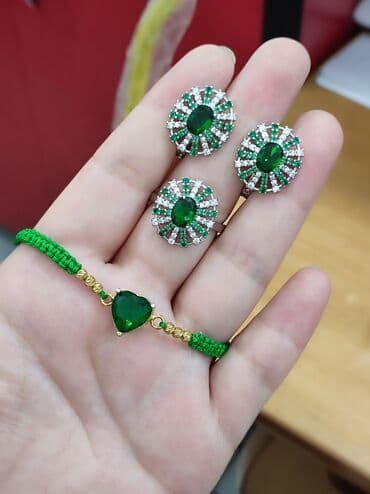 свадебные наборы ручной: Набор украшений, Проба 925, Женские, Новый — 2