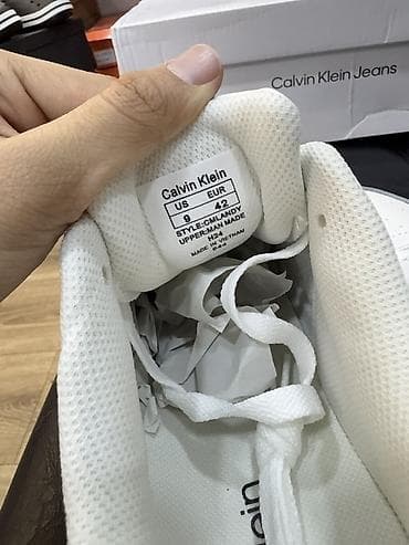 nike react: Мужские кроссовки, 42, Calvin Klein, Новый, цвет - Белый, Самовывоз — 4