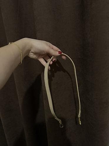 сумка на кыргызском: Мини-сумка через плечо, бежевый (молочный) цвет. - Материал — 6