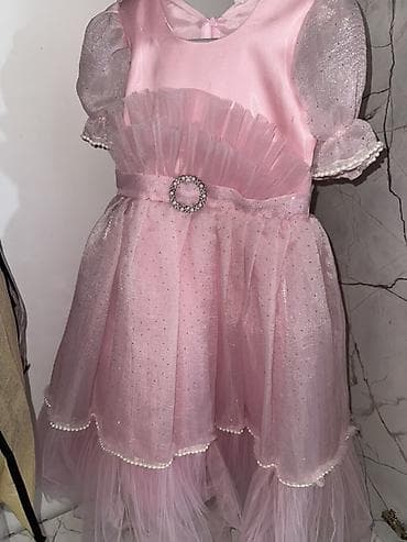 Платья: Детское платье, цвет - Розовый, Б/у — 1
